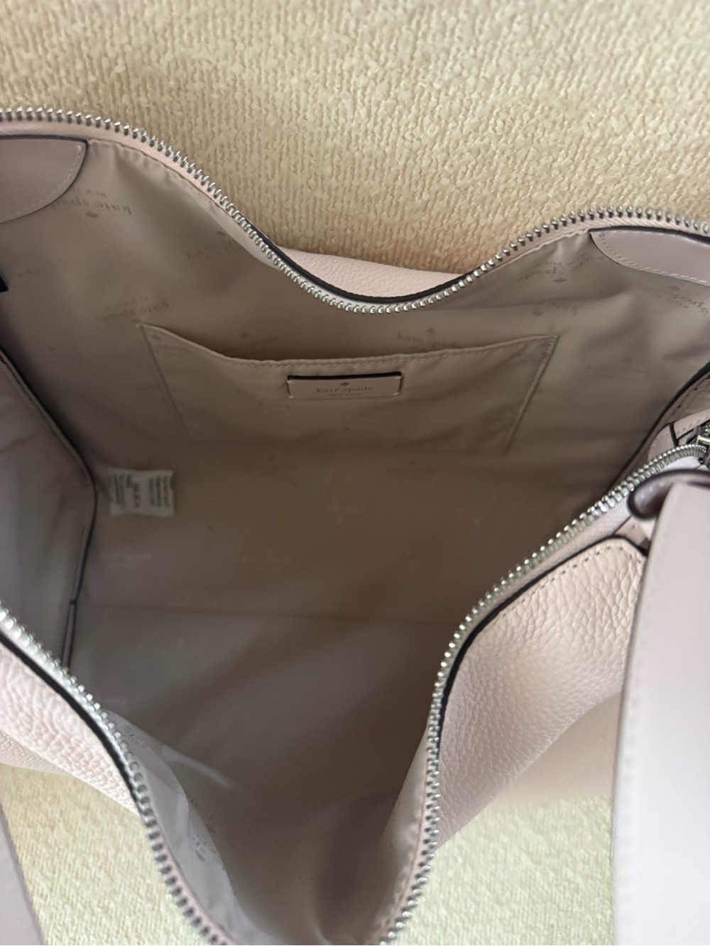 Kate Spade Knott Pebbled Leather Tote – Powdered Sugar (KN658) - Picture 8 of 8